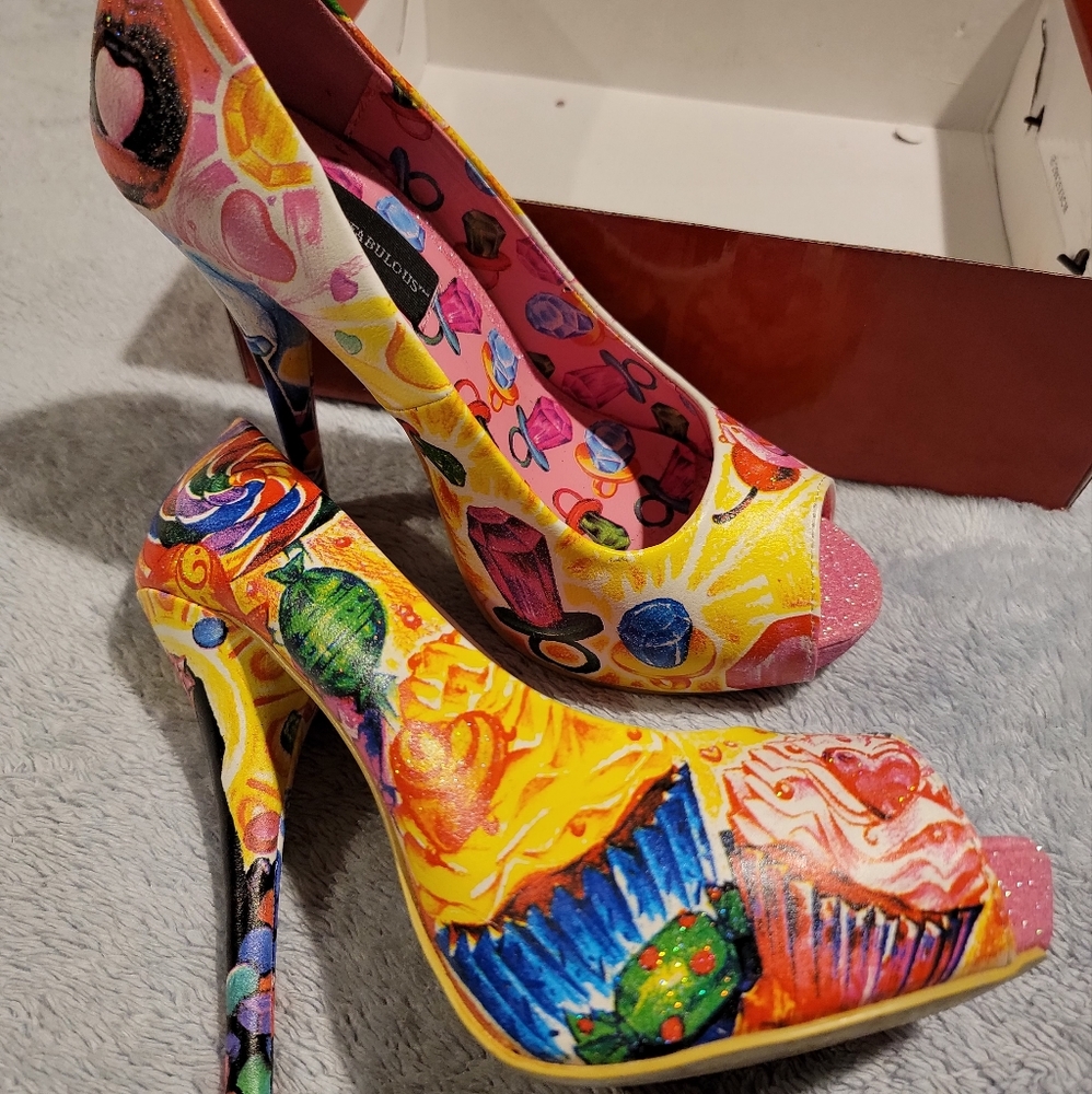 Just Fab Heels size 9 candy